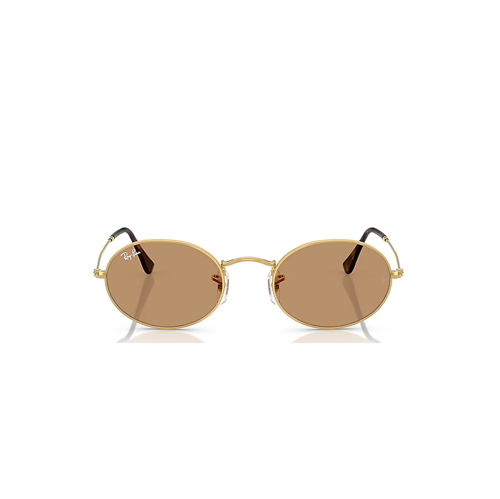 Ray-Ban Gold Sunglasses (RB3547D), front view
