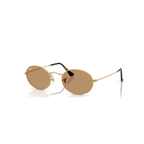 Ray-Ban Gold Sunglasses (RB3547D), angled side view
