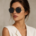 Ray-Ban Caravan Black Sunglasses (RB3668) worn by a model