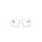 Ray-Ban Gold Round Eyeglasses (RB3681V), front view