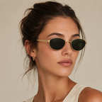 Ray-Ban Black Gold Sunglasses (RB3774) worn by a model