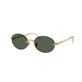 Ray-Ban Green Sunglasses (RB3929), angled side view