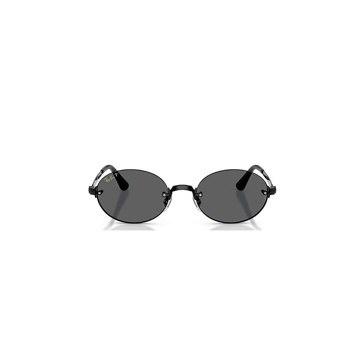 Ray-Ban Round Black Sunglasses (RB3929D), front view