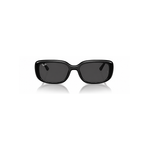 Ray-Ban Rectangular Black Sunglasses (RB4421D), front view