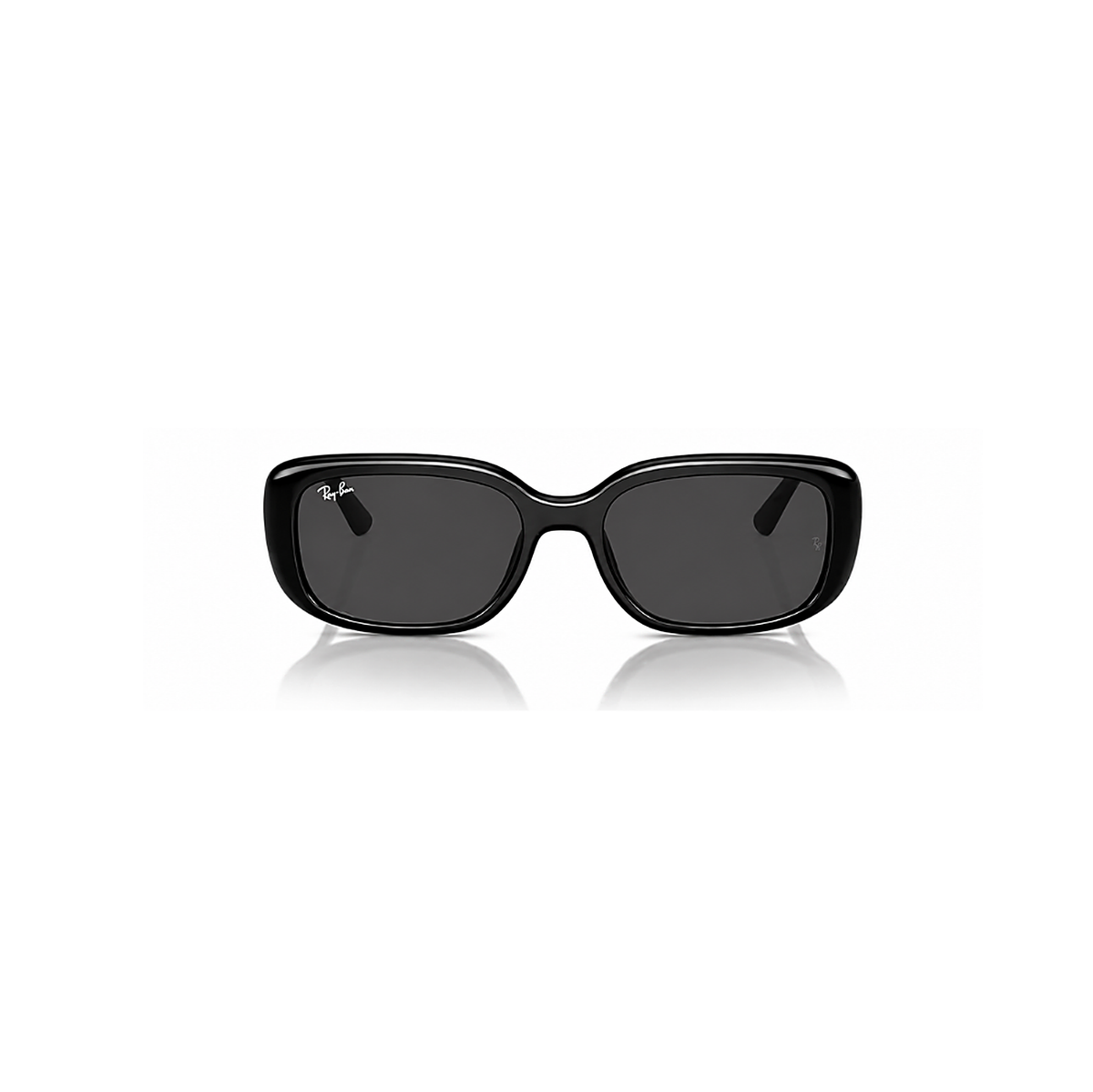 Ray-Ban Rectangular Black Sunglasses (RB4421D), front view
