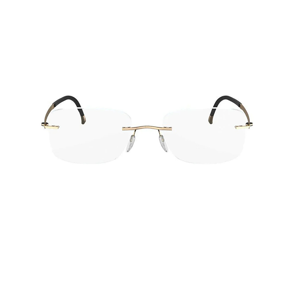 Silhouette 23kt Gold Plated Rectangular Eyeglasses (5471 20 6051), front view