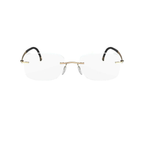 Silhouette 23kt Gold Plated Rectangular Eyeglasses (5471 20 6051), front view
