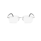 Silhouette Rimless Silver Eyeglasses (5537 DC 7000), front view