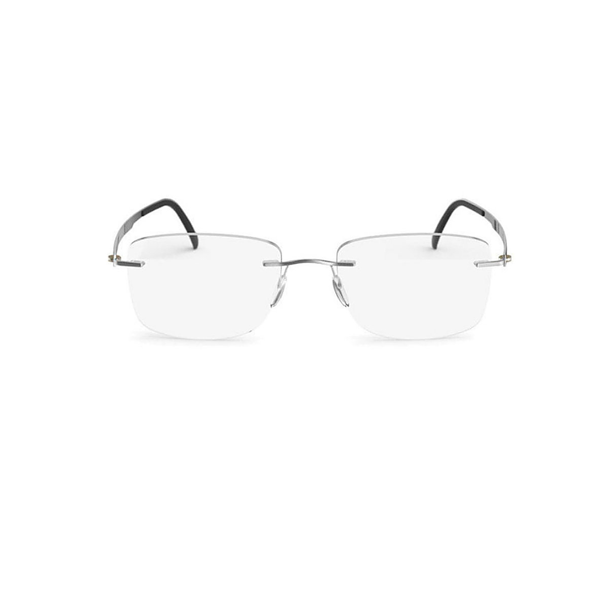 Silhouette Rimless Silver Eyeglasses (5537 DC 7000), front view
