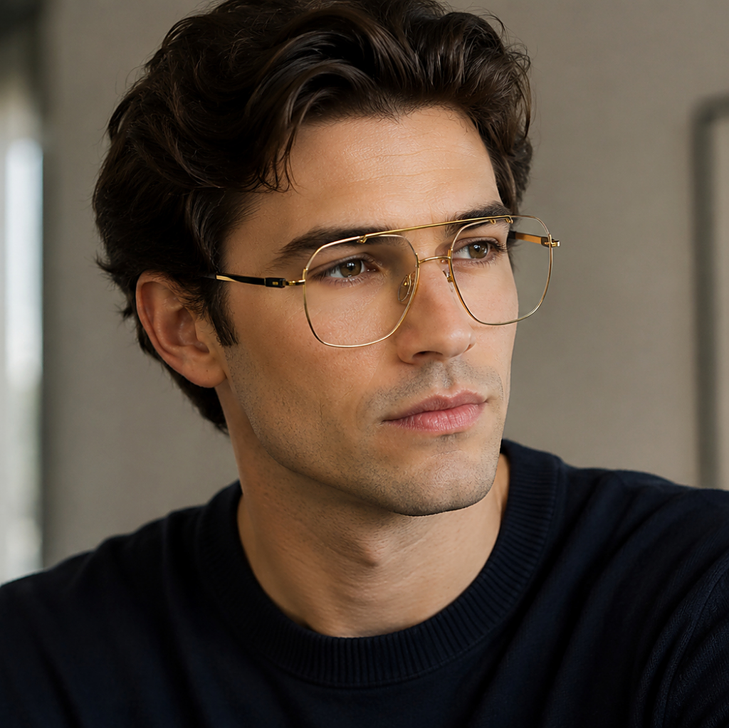 Silhouette Titan Eyeglasses (5570 75 7630) worn by a model