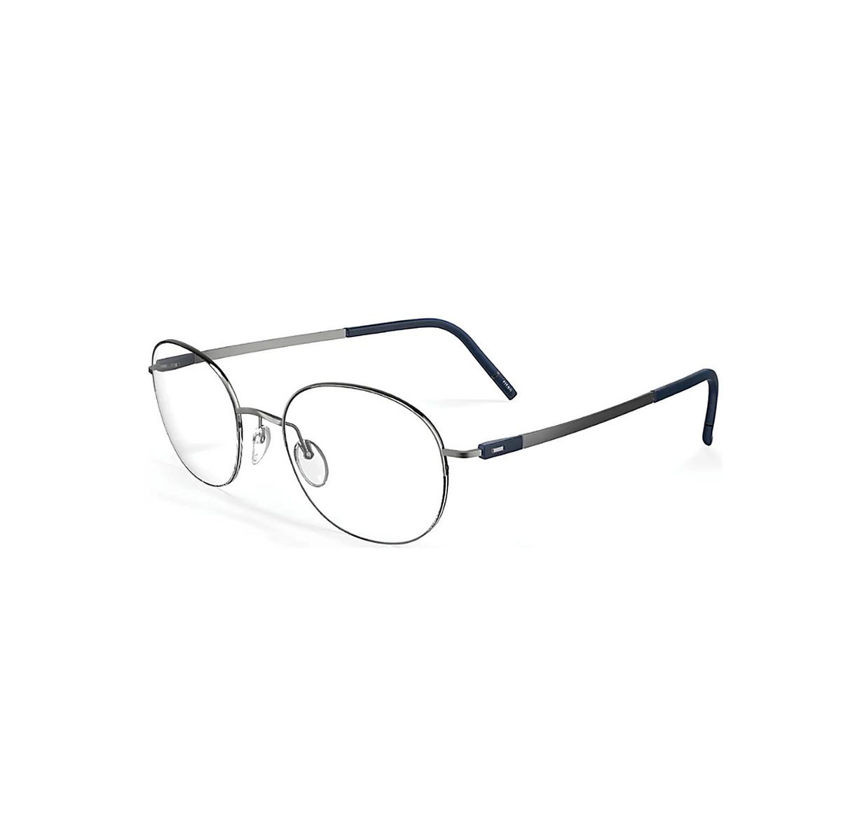 Silhouette Grooved Glazing Eyeglasses (5590 75 6560), angled side view