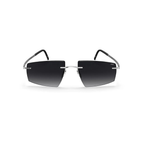 Silhouette Escondido Black Sunglasses (8747), front view