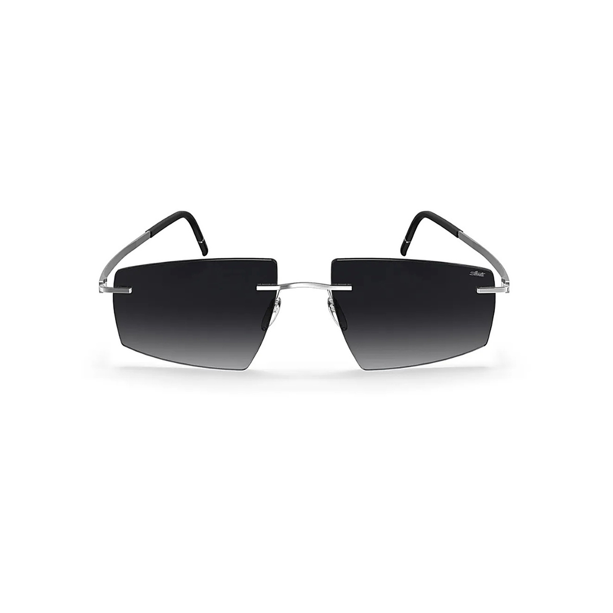 Silhouette Escondido Black Sunglasses (8747), front view