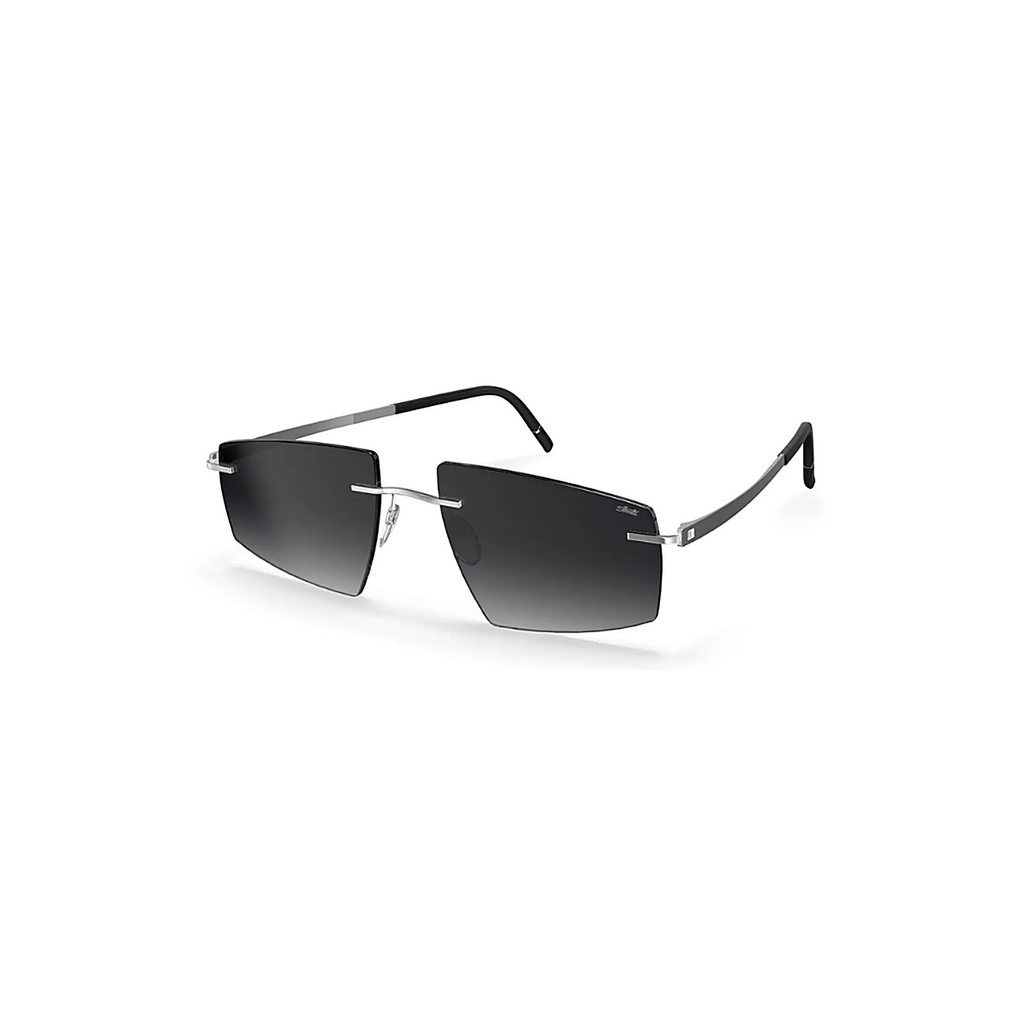Silhouette Escondido Black Sunglasses (8747), angled side view