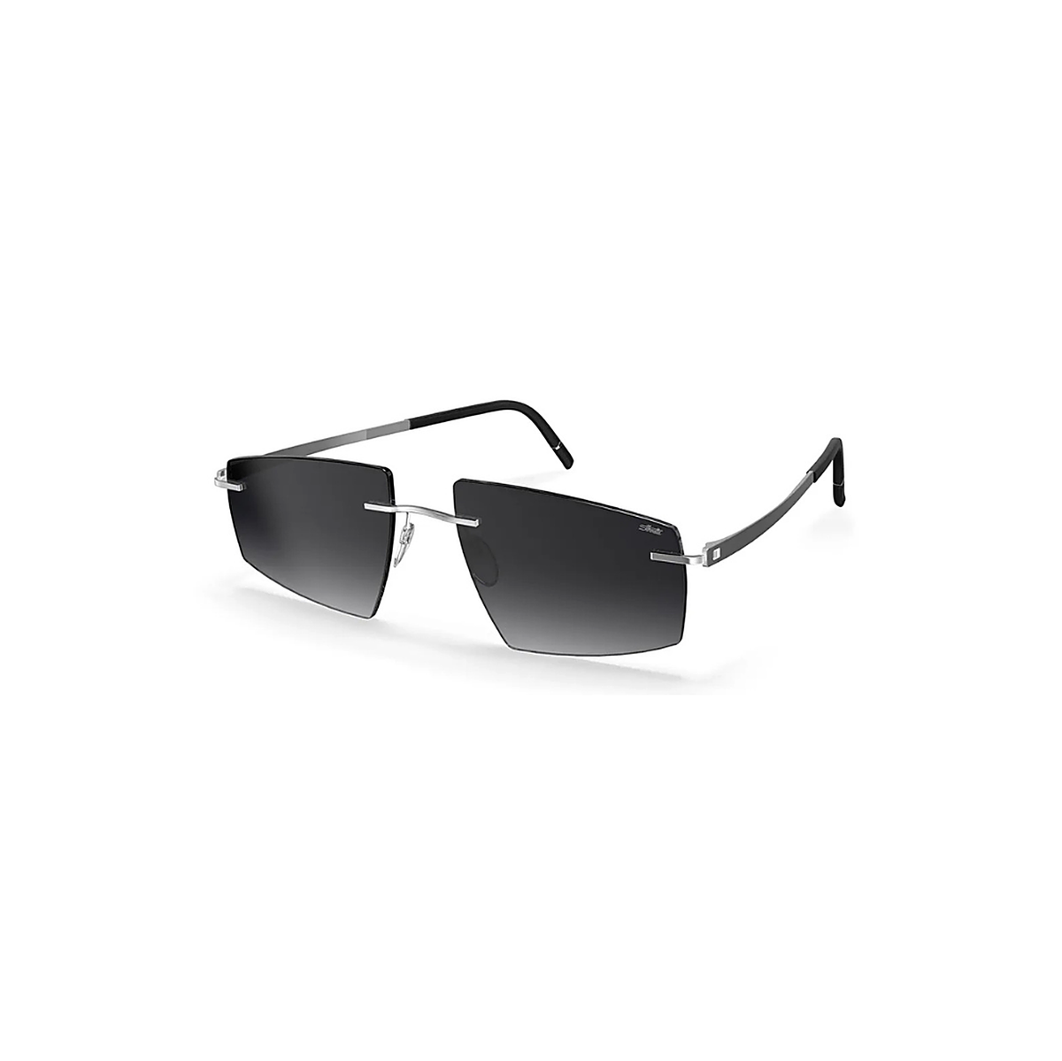 Silhouette Escondido Black Sunglasses (8747), angled side view