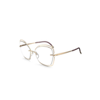 Silhouette Real Gold Eyeglasses (L005 75 7720), angled side view