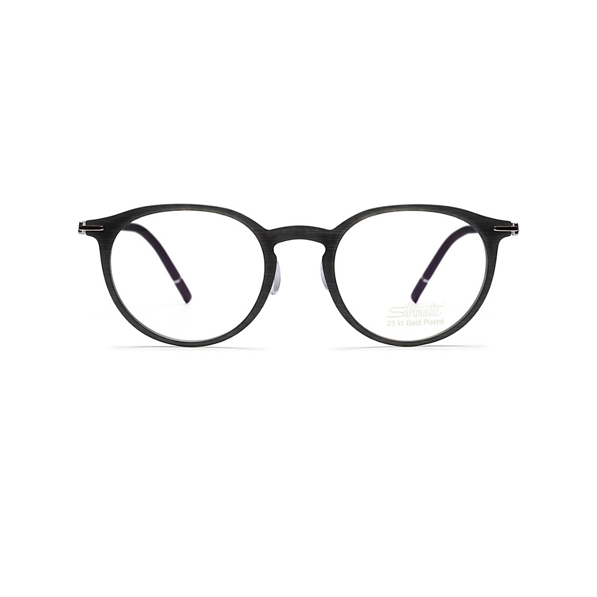 Silhouette Round Eyeglasses (L012 75 6500), front view