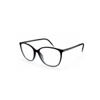 Silhouette Black Eyeglasses (SPX 1601), angled side view