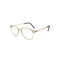 Silhouette Champagne Eyeglasses (SPX 2981 75 8530), angled side view