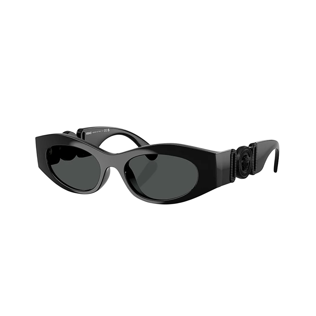 Versace Bold Black Sunglasses (4480-U), angled side view