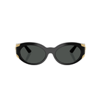 Versace Oval Black Sunglasses (4503-U), front view